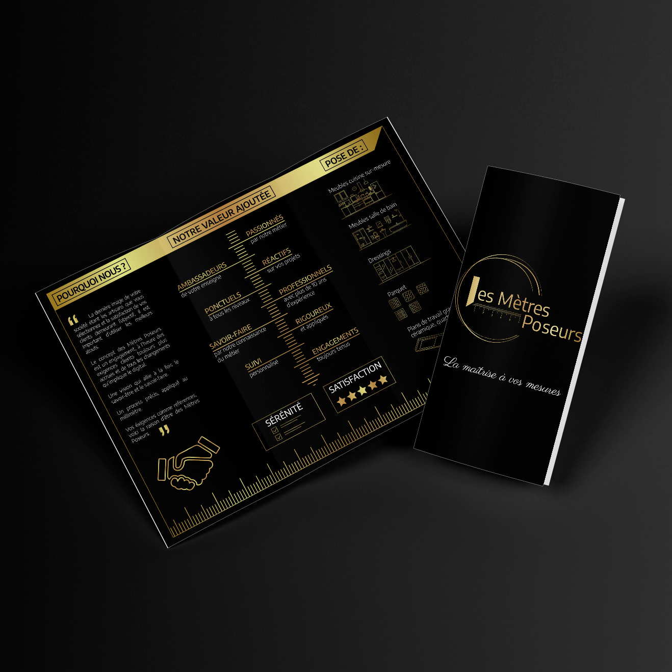 Realistic trifold brochure mockup-min